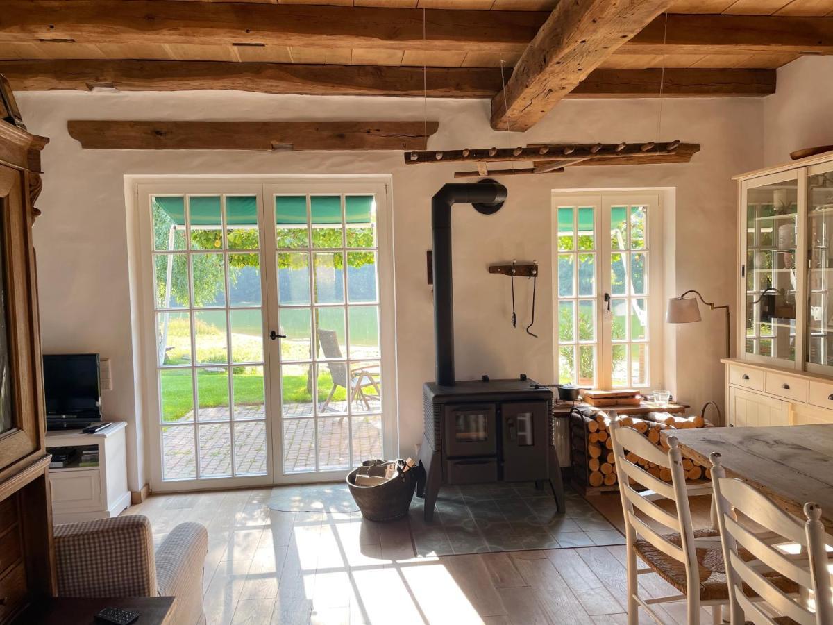 Gemuetliches Fachwerkhaus Am See Mit Kamin Warendorf Ngoại thất bức ảnh